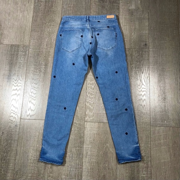 Scotch & Soda Women’s Star Print Embroidered petite Ami Slim Boyfriend Jeans Siz - Picture 3 of 16